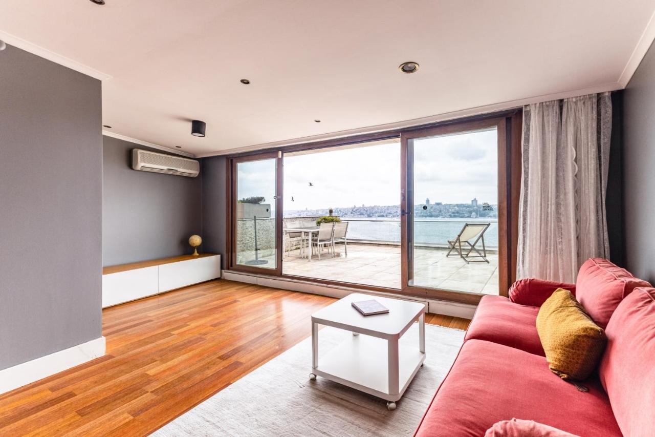 イスタンブールDuplex Flat W Panoramic Bosphorus View And Terraceアパートメント エクステリア 写真